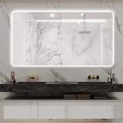 Curva Rectangle 1500 x 800 Touchless LED Mirror  - Three Light Temperatures - Acqua Bathrooms
