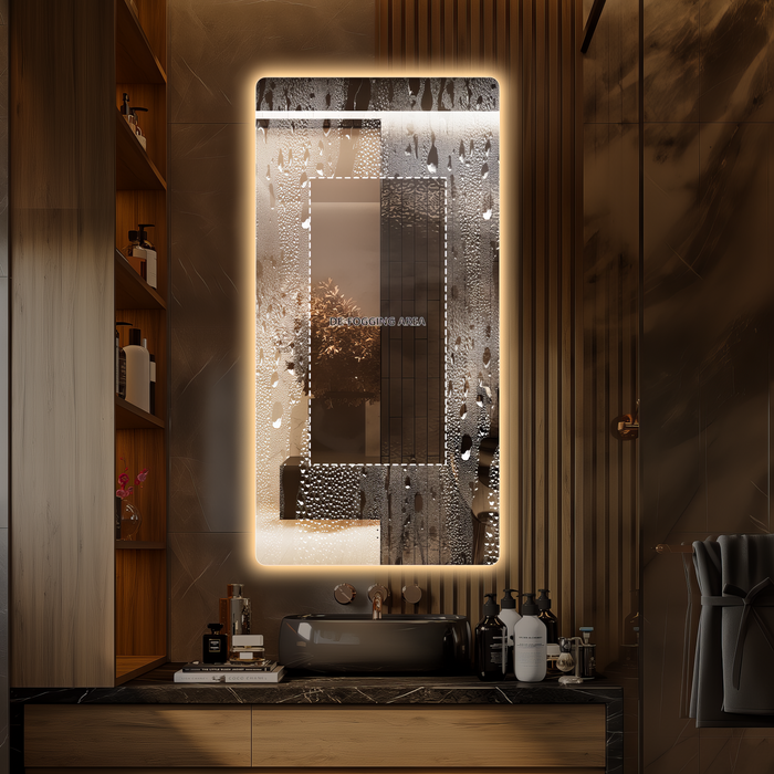 Curva Rectangle 600 x 1200 Touchless LED Mirror  - Three Light Temperatures - Acqua Bathrooms