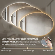 Velina 1450 x 1000 Touchless LED Mirror - Three Light Temperatures - Image 5