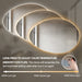 Velina 1450 x 1000 Touchless LED Mirror - Three Light Temperatures - Image 5