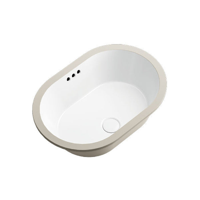 Vero 565 Oval Gloss White Undermount Basin