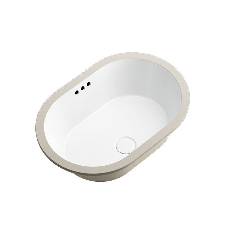 Vero 600 Oval Gloss White Undermount Basin