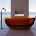 Vetra 1700mm Amber Translucent Resin Stone Freestanding Bath Tub - Acqua Bathrooms