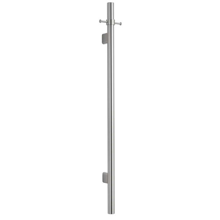 Mica Brushed Nickel Vertical Heated Towel Rail
