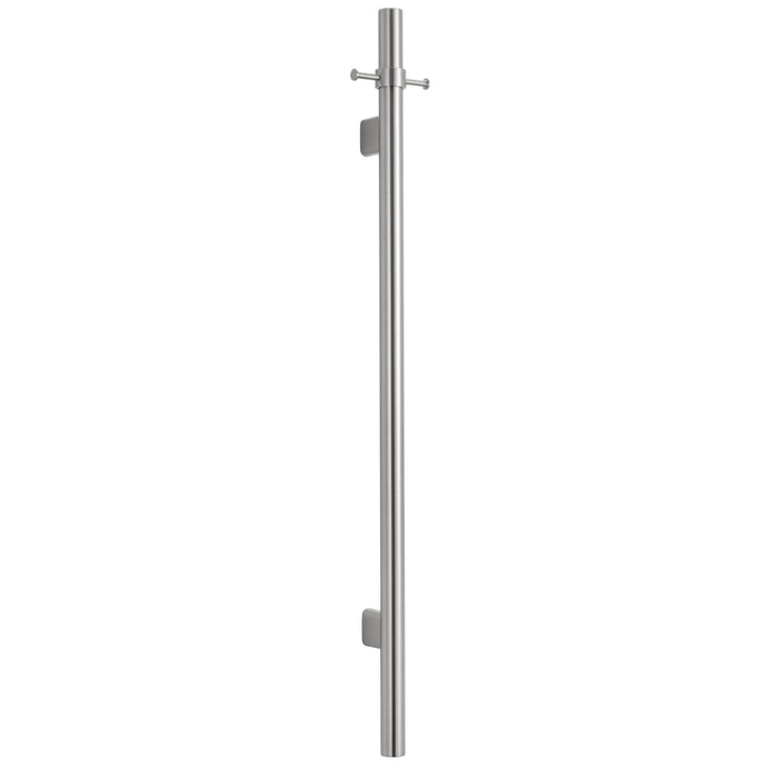 Mica Brushed Nickel Vertical Heated Towel Rail