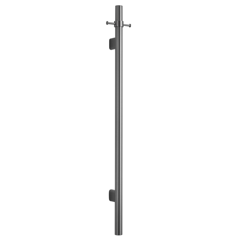 Mica Gun Metal Vertical Heated Towel Rail
