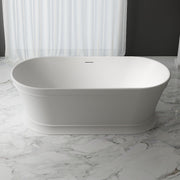 Victoria Hampton 1700mm Matte White Oval Freestanding Bath - Acqua Bathrooms