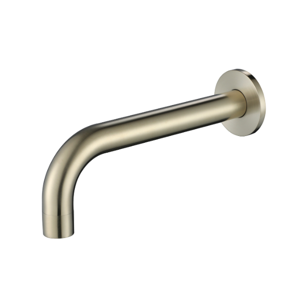 Star Mini Round Warm Brushed Nickel Bath Spout - Acqua Bathrooms
