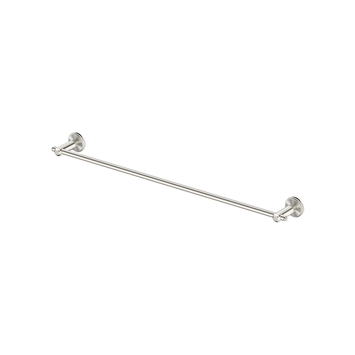 Mica Brushed Nickel  Heritage Single Towel Rail - 600mm - Acqua Bathrooms