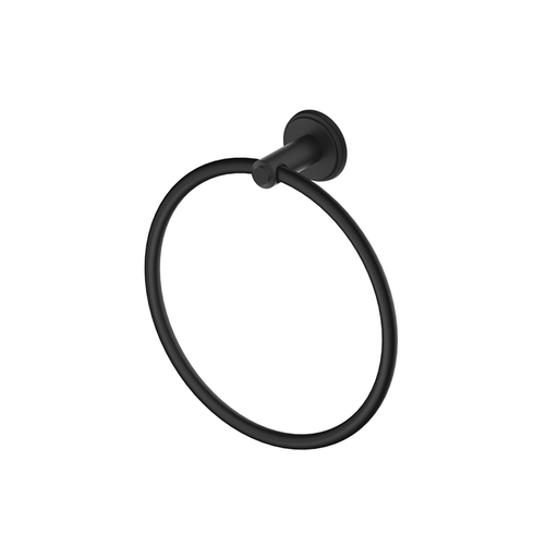Mica Matte Black Heritage Towel Ring - Acqua Bathrooms