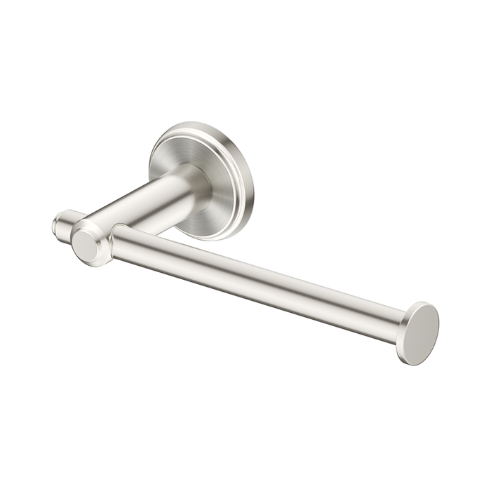 Mica Brushed Nickel Heritage Toilet Paper Holder - Acqua Bathrooms