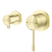 Mica French Gold Fluted Shower Mixer Diverter - Sideways - Acqua Bathrooms