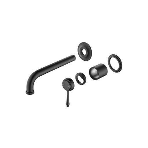 Mica Matte Black Heritage Wall-Spout Combo - TRIM KIT ONLY - Acqua Bathrooms
