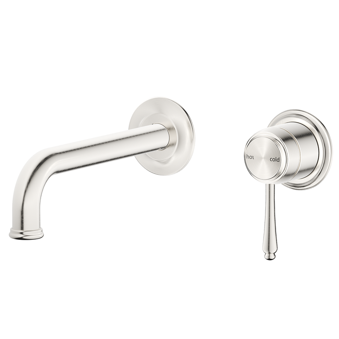 Mica Brushed Nickel Heritage Wall-Spout Combo - TRIM KIT ONLY