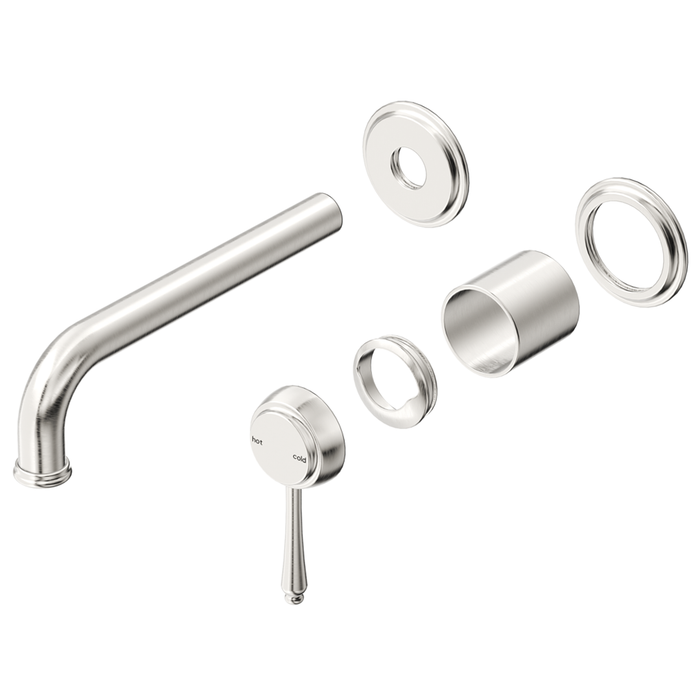 Mica Brushed Nickel Heritage Wall-Spout Combo - TRIM KIT ONLY