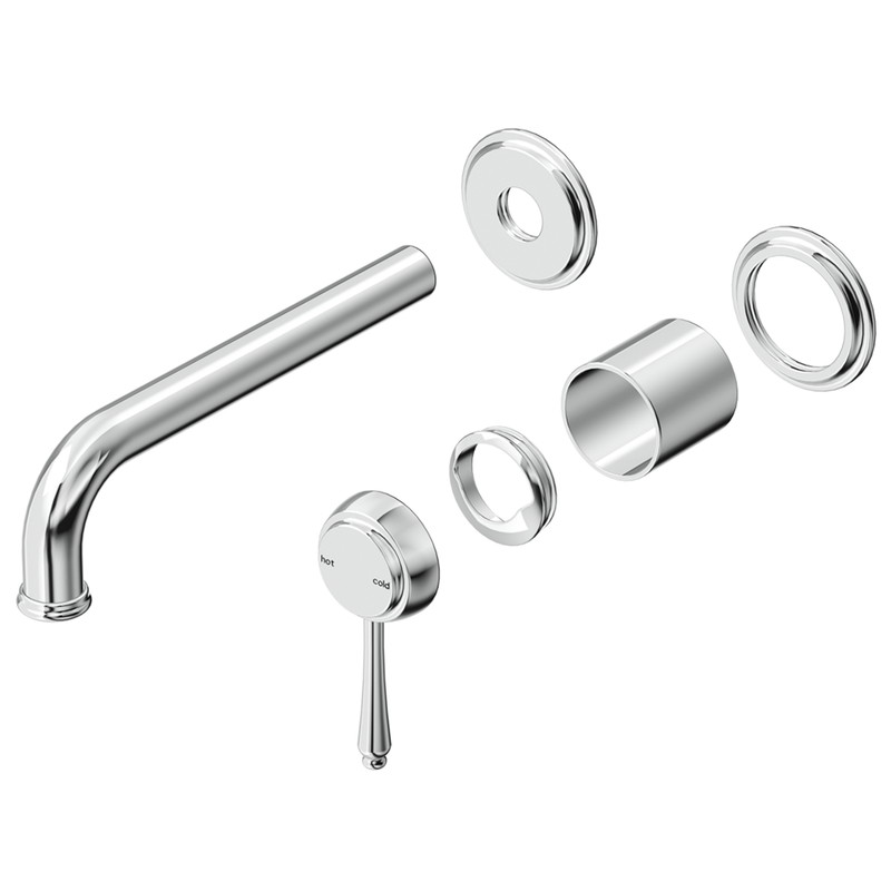 Mica Chrome Heritage Wall-Spout Combo - TRIM KIT ONLY