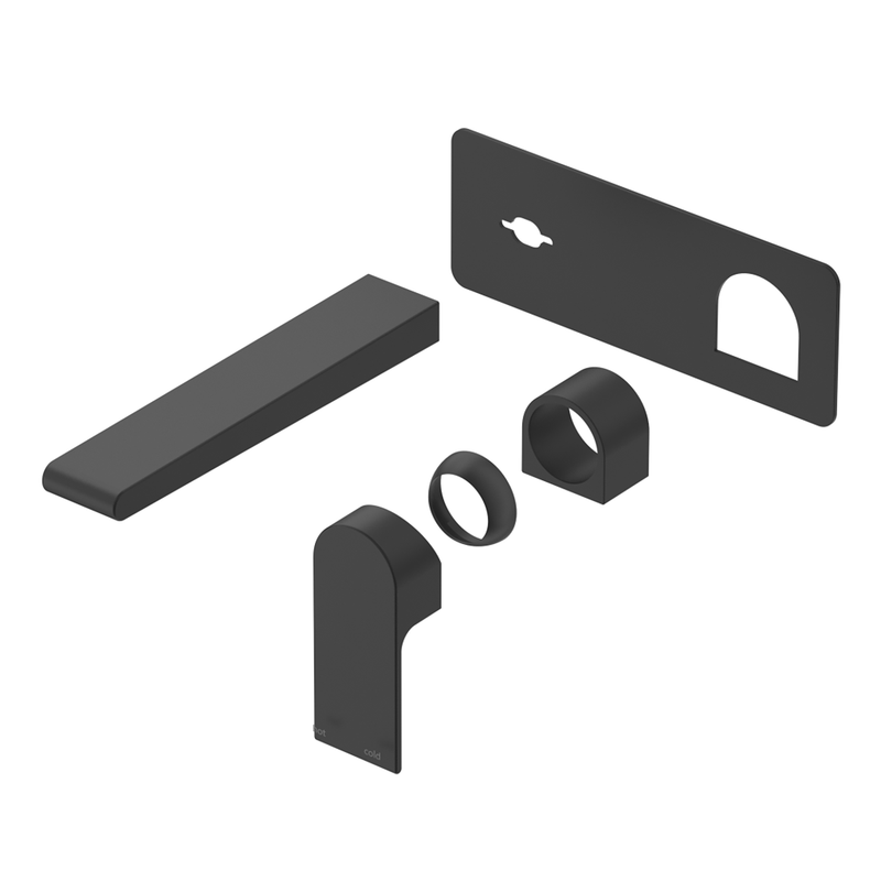 Beki Matte Black Wall-Spout Combo - 1P - Trim Kit Only