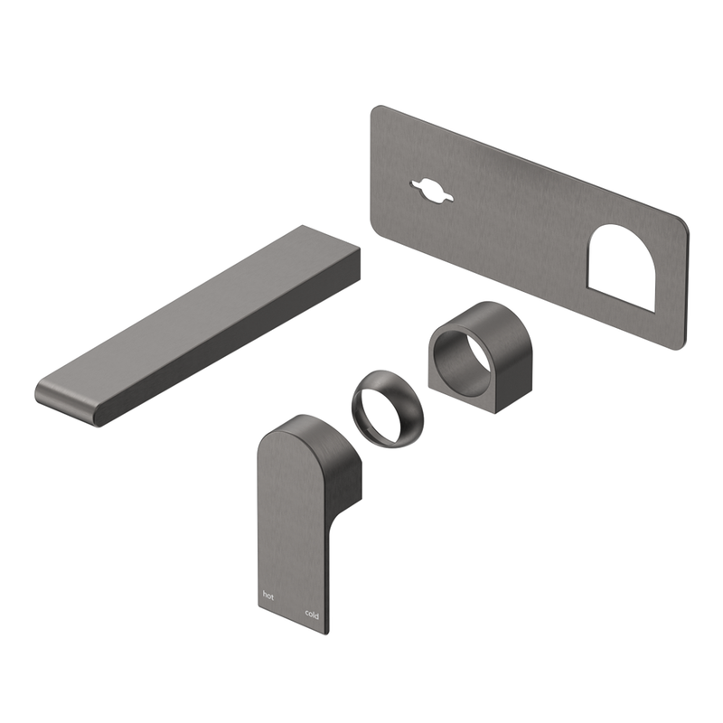 Beki Gun Metal Wall-Spout Combo - 1P - Trim Kit Only