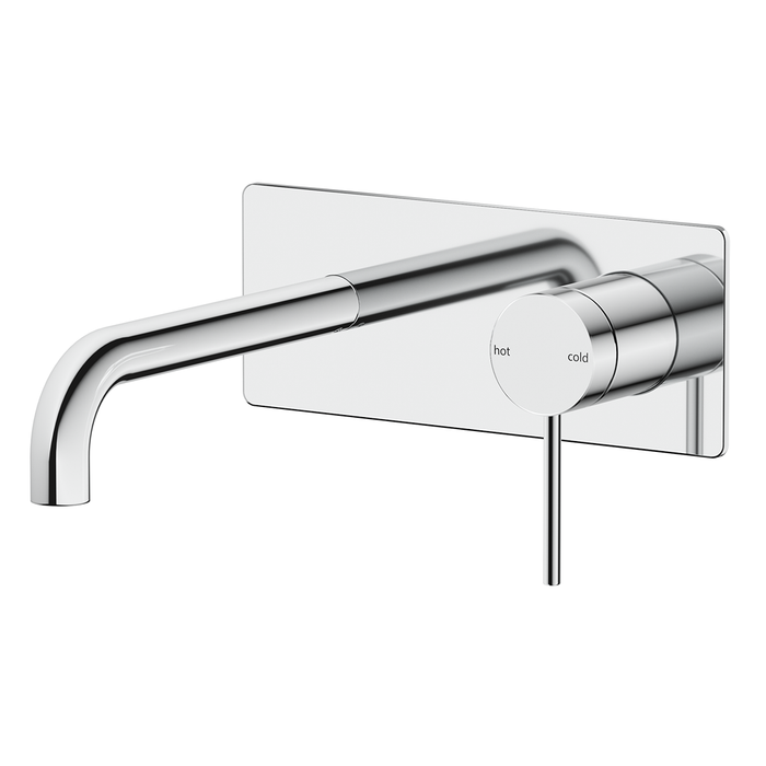 Mica Chrome Wall-Spout Combo - Curved Spout - 1P - Trim Kit Only