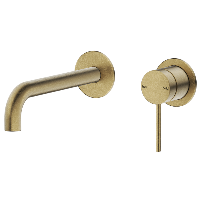 Mica LVB Living Brass Wall-Spout Combo - Curved Spout - 2P