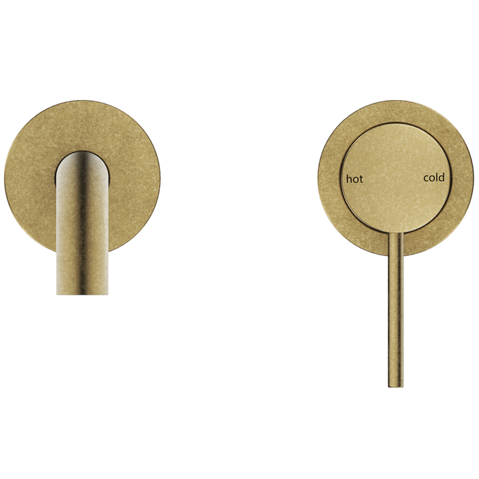 Mica LVB Living Brass Wall-Spout Combo - Curved Spout - 2P