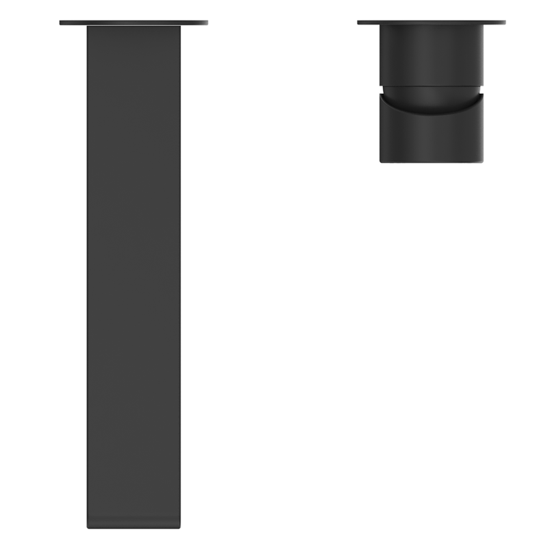Beki Matte Black Wall-Spout Combo - 2P - Trim Kit Only