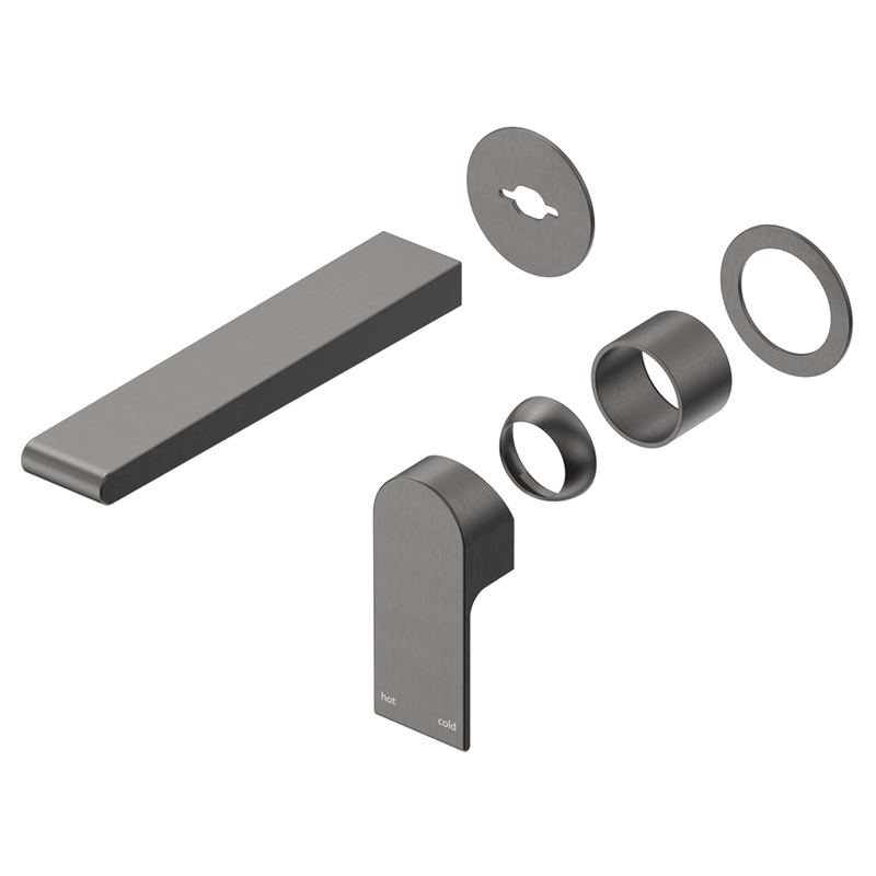 Beki Gun Metal Wall-Spout Combo - 2P - Trim Kit Only