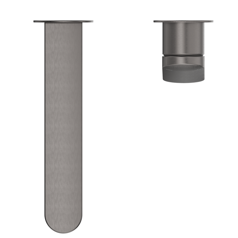 Lantra Gun Metal Wall-Spout Combo - 2P - Trim Kit Only
