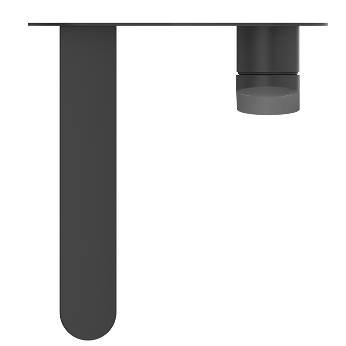 Lantra Matte Black Wall-Spout Combo - 1P - Trim Kit Only