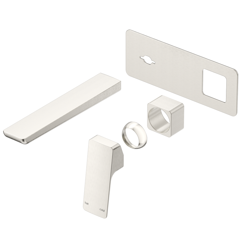 Tiago Brushed Nickel Wall-Spout Combo - Trim Kit Only
