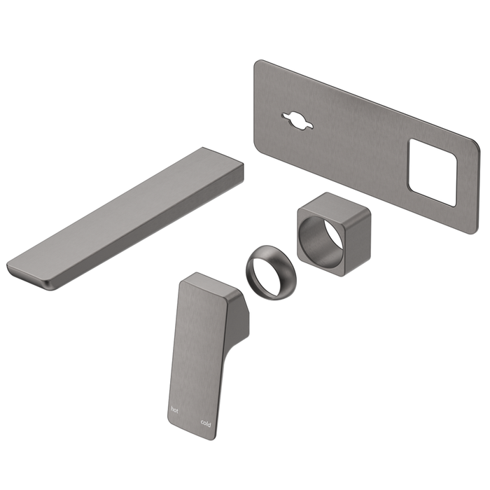 Tiago Gun Metal Wall-Spout Combo - Trim Kit Only