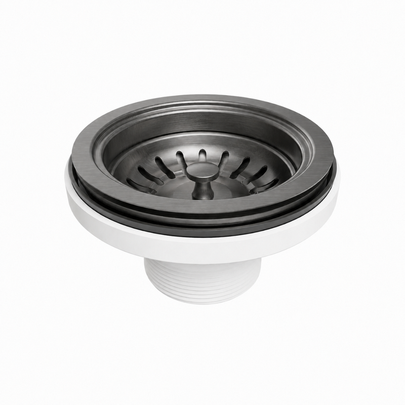 Brushed Gun Metal 90mm Sink Waste Kit
