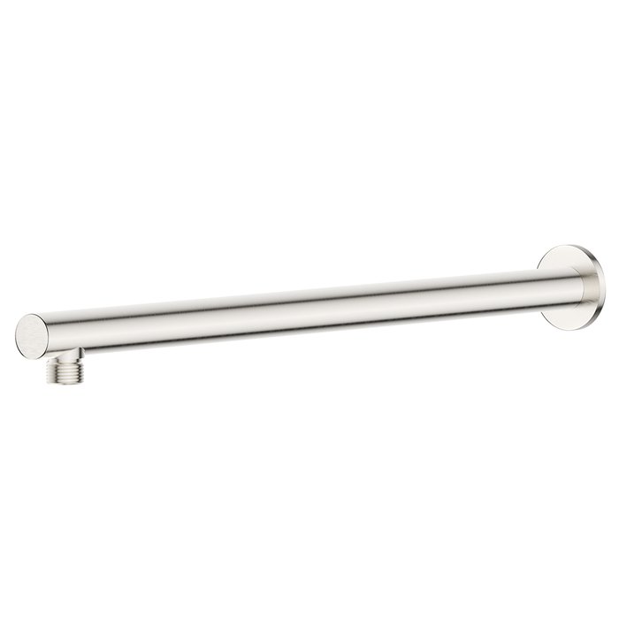 Mica Brushed Nickel Wall Shower Arm - 450mm - Straight