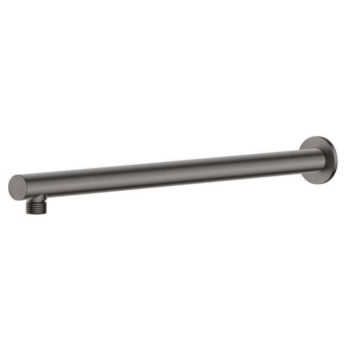 Mica Gun Metal Wall Shower Arm - 450mm - Straight