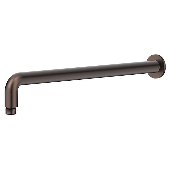 Mica Dusk Bronze Wall Shower Arm - 450mm - Curved