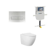 Geberit Voghera In Wall Toilet Suite Package - Brushed Nickel - Acqua Bathrooms