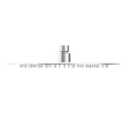Classic Brushed Nickel 250mm Slim Round Shower Head - Acqua Bathrooms