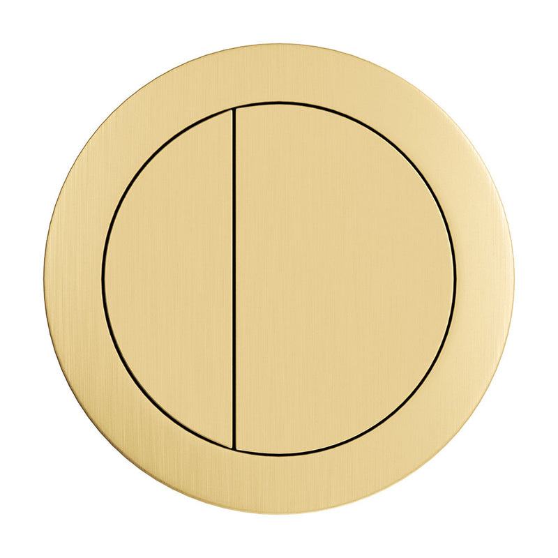 Round Brushed Gold Flush Buttons