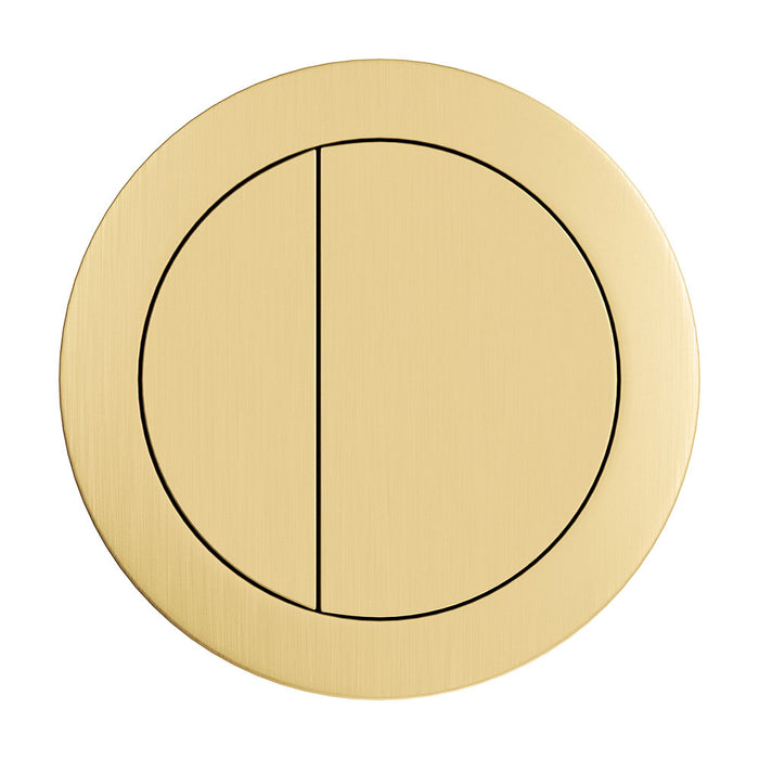 Round Brushed Gold Flush Buttons