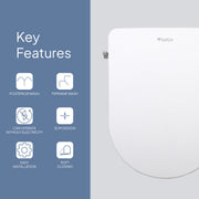 Luelue D Shaped Toilet Bidet Seat - Right Water Inlet - Acqua Bathrooms