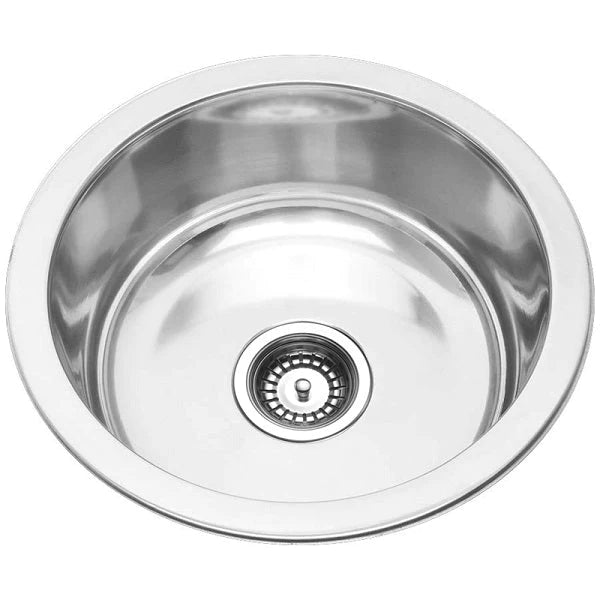 Traditional Round 430mm Kitchen & Laundry Sink - Acqua Bathrooms