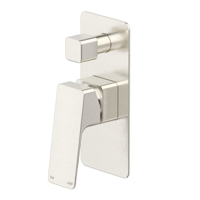 Tiago Brushed Nickel Shower Mixer Diverter - Trim Kit Only - Acqua Bathrooms