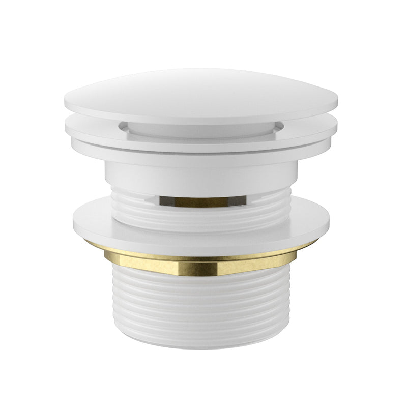Gloss White Overflow 40mm Bath Pop Up Waste