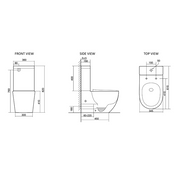 Deluso Short Projection Rimless Back to Wall Faced Toilet Suite - Acqua Bathrooms