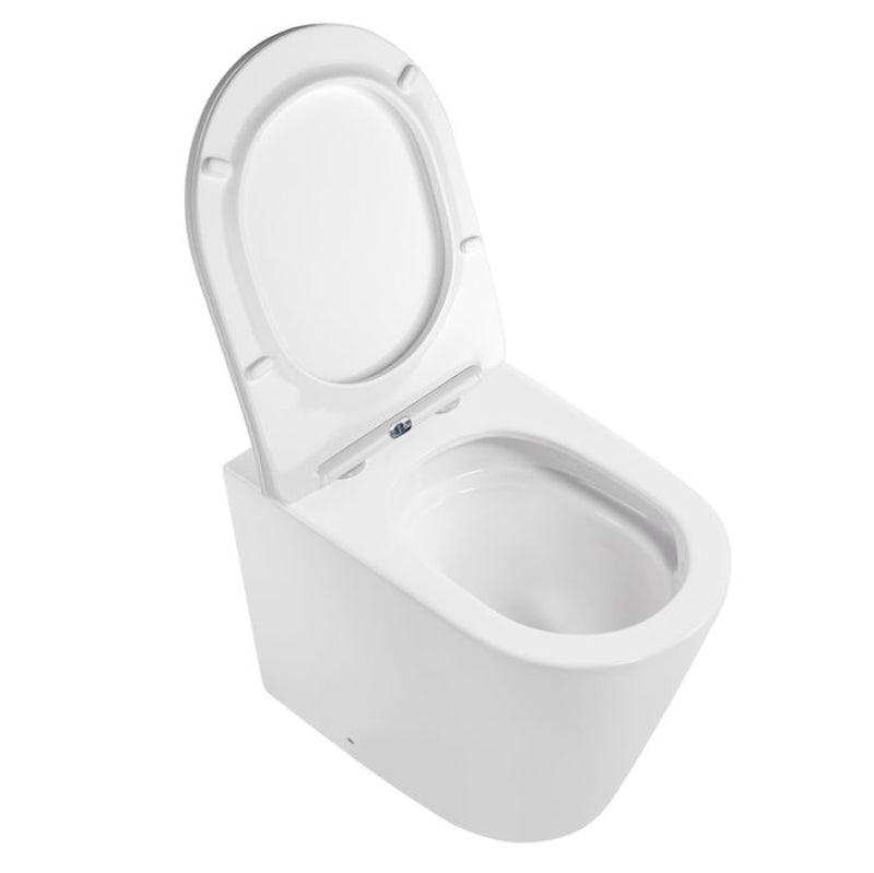 Alzano Rimless Tornado In Wall Toilet Suite Pan - Acqua Bathrooms