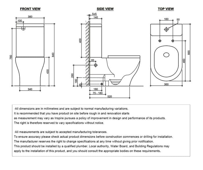 Zenitti Tornado-X Flush Toilet Suite - Acqua Bathrooms