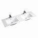 1500mm Double Bowl Slimline Standard Ceramic Top with Overflow - Acqua Bathrooms
