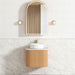 Otti | Bondi 600 Curved Woodland Oak Fluted Wall Hung Vanity - Acqua Bathrooms