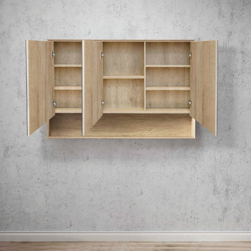 Byron 1200 Natural Oak Shaving Cabinet - Acqua Bathrooms