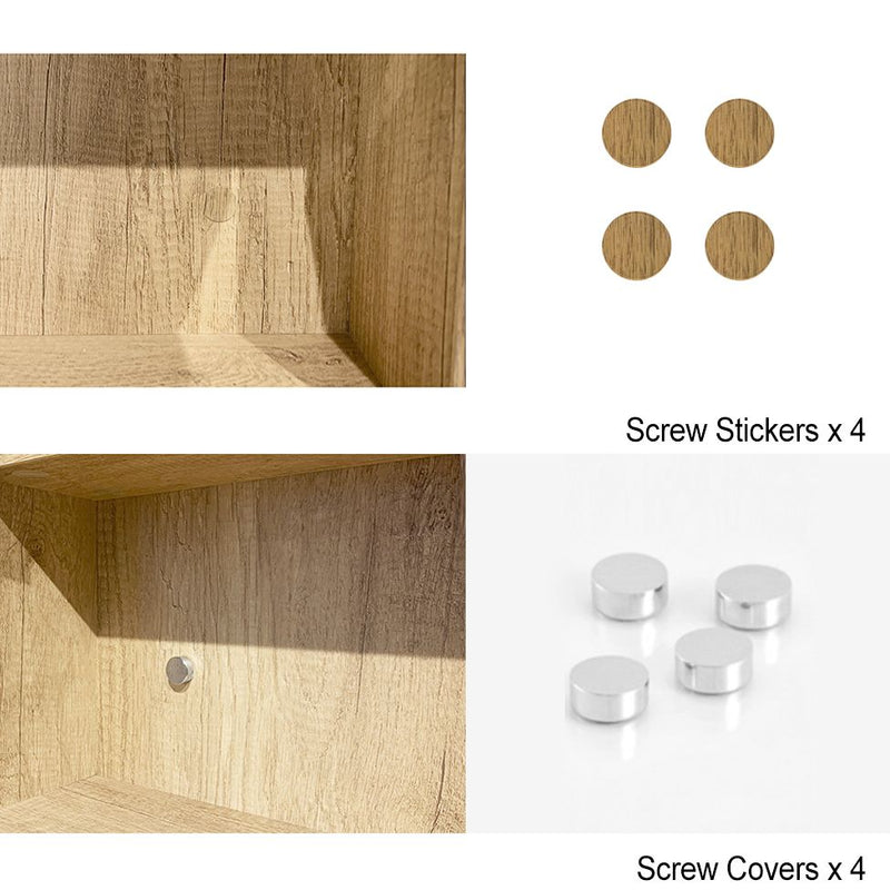 Byron 1500 Natural Oak Shaving Cabinet - Acqua Bathrooms